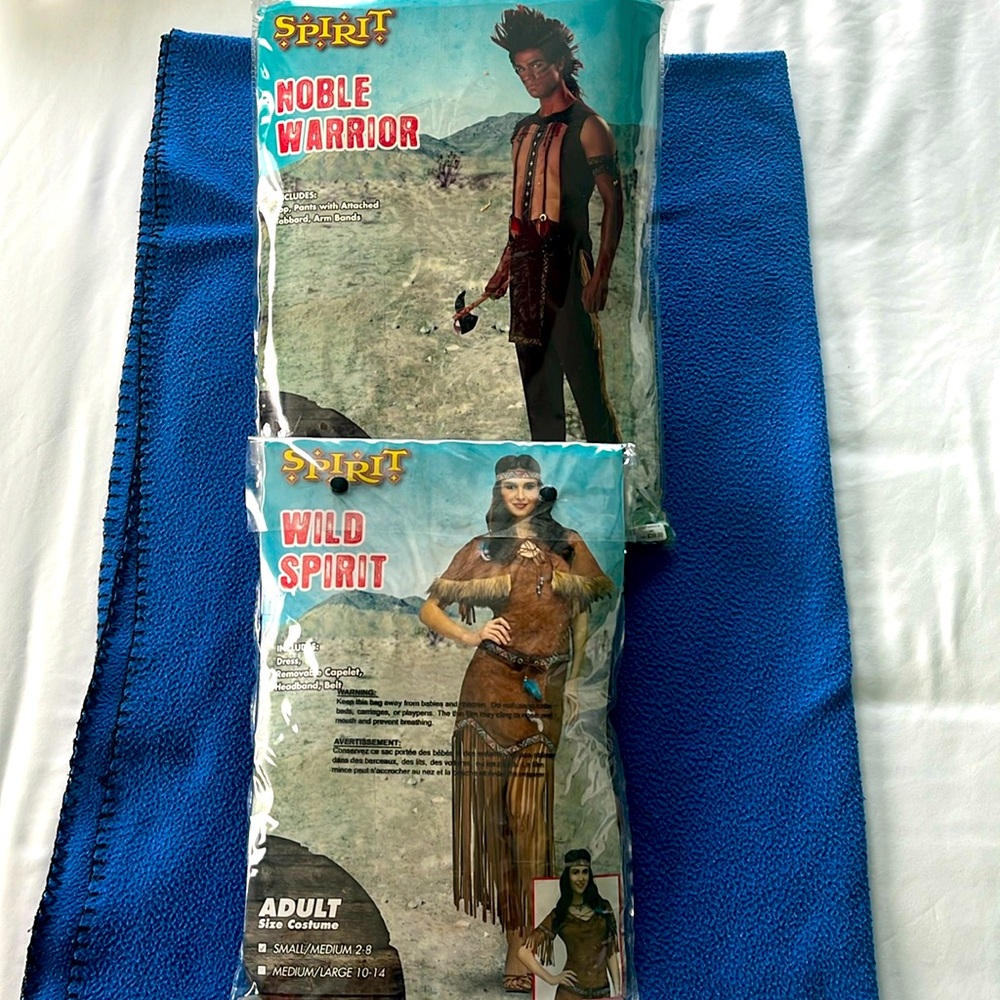 Indian Squaw and Warrior Halloween Costumes 🎃